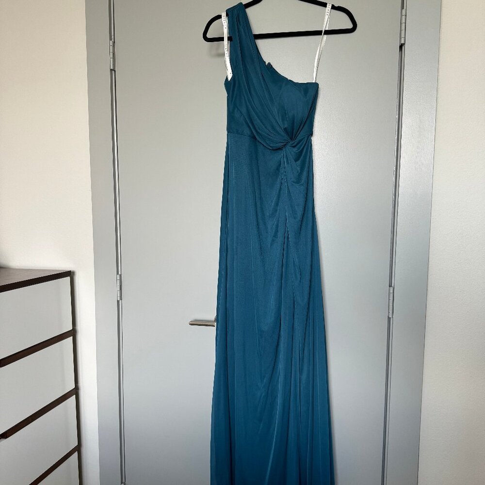 Azazie Bridesmaid Dress in Teal Size A2 (4-6)